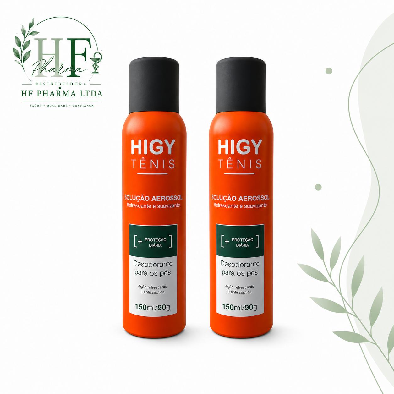HIGY TÊNIS - Desodorante para os pés 150ml/90g - 2unid.