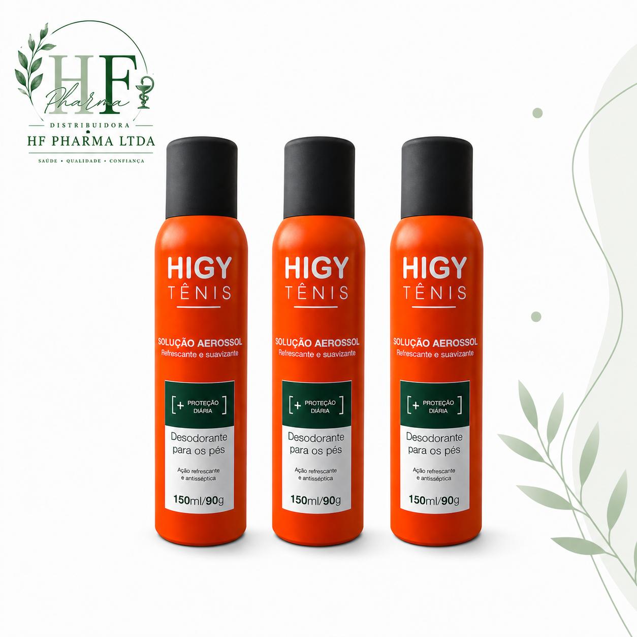 HIGY TÊNIS - Desodorante para os pés 150ml/90g - 3 unid.