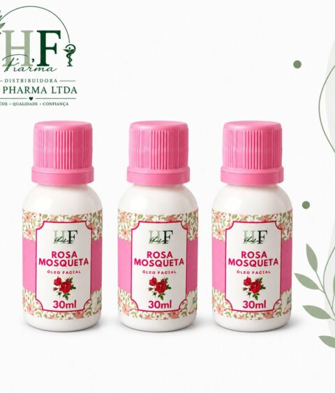 Óleo de Rosa Mosqueta Facial HF PHARMA - 30ml - 3 unid.