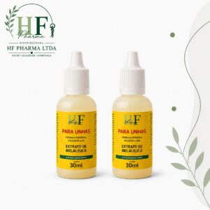 Solução Fortalecedor/Antimicotico HF PHARMA - Exclusivo com Extrato de Melalauca - 2 unid.