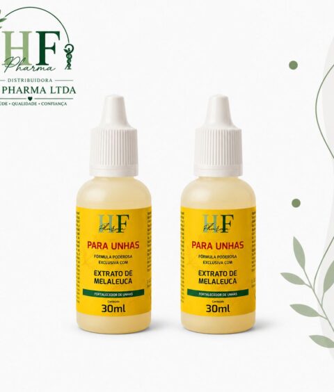 Solução Fortalecedor/Antimicotico HF PHARMA - Exclusivo com Extrato de Melalauca - 2 unid.