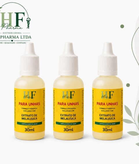 Solução Antimicotico HF PHARMA - Exclusivo com Extrato de Melalauca - 3 unid.