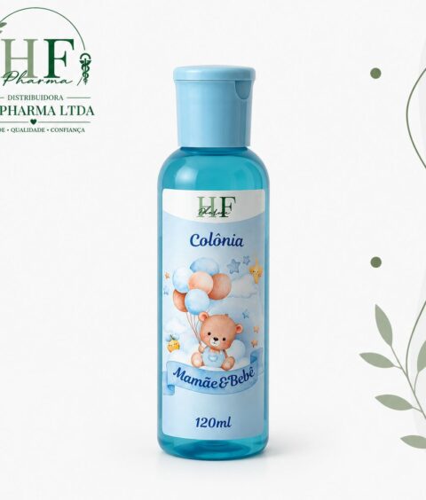 Colônia Infantil HF PHARMA Mamãe Bebê e Alfazema 100ml ( Azul )