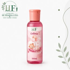 Colônia Infantil HF PHARMA Mamãe Bebê e Alfazema 100ml ( Rosa) .