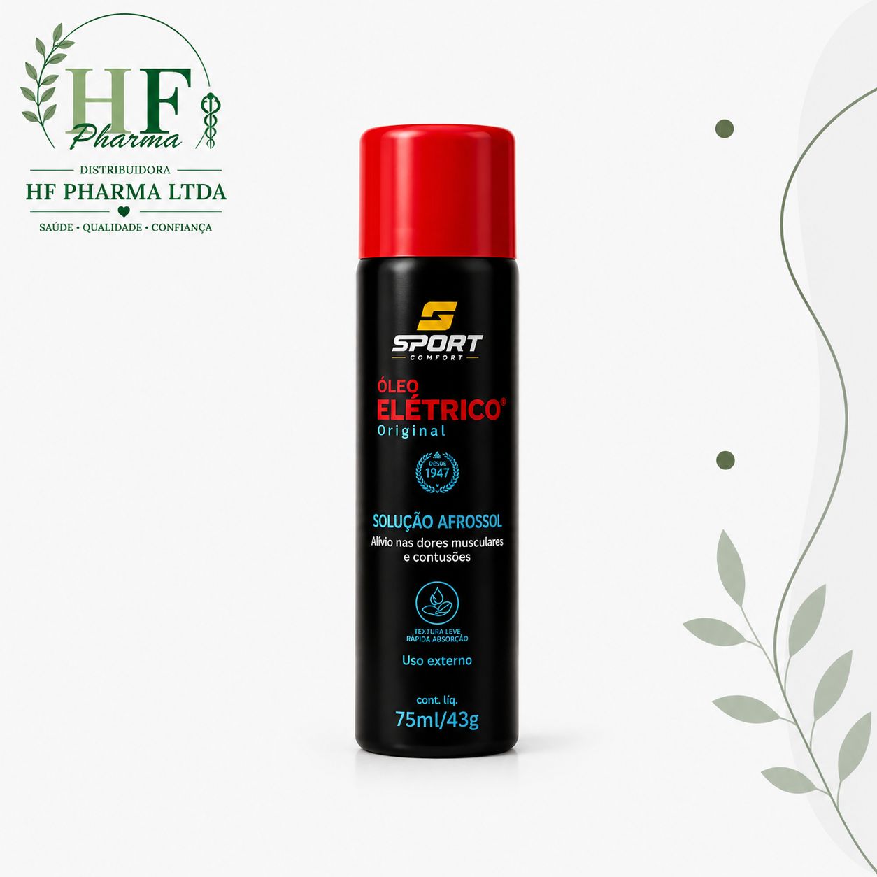 SPORT COMFORT - Óleo Elétrico Original 75ml/ 43g.